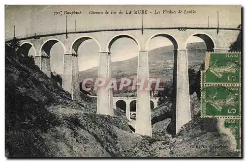 Cartes postales Chemin de Fer de La Mure Les Viaducs de Loulla