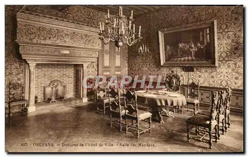 Ansichtskarte AK Orleans Interieur de l&#39Hotel de Ville Salle des Mariages