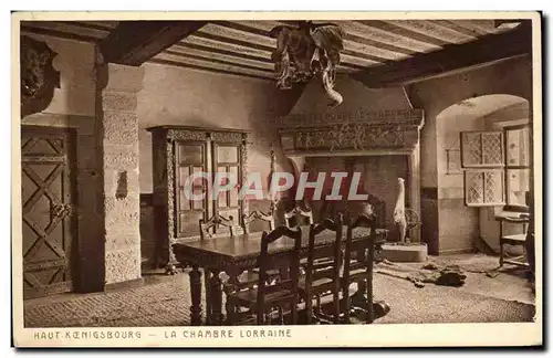 Cartes postales Haut koenigsbourg La Chambre Lorraine