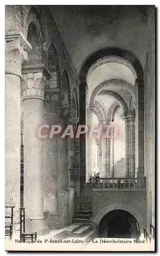 Ansichtskarte AK Basilique de Saint Benoit Sur Loire Le Deambulatoire Nord