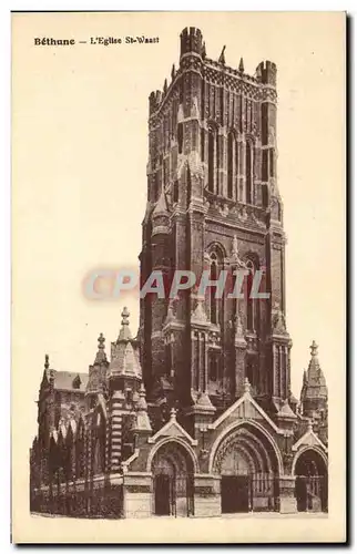 Cartes postales Bethune L&#39Eglise St Waast