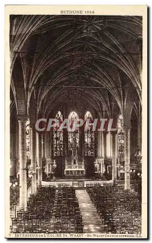 Cartes postales Interieur L'Eglise St Waast