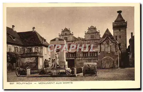 Cartes postales Rouffach Monument Aux Morts militaria