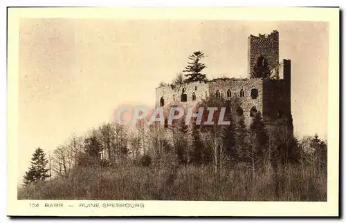 Ansichtskarte AK Barr Ruine Spesbourg