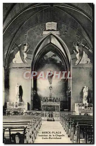 Cartes postales Berck Plage Interieur De La Chapelle Cazin Perrochaud