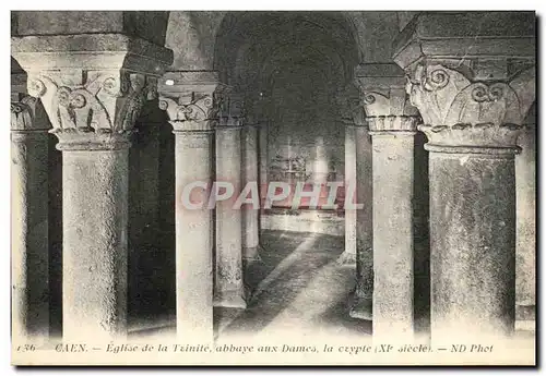 Ansichtskarte AK Caen Eglise de la Trinite Abbaye aux Dames La Crypte