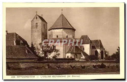 Cartes postales Ottmarsheim L'Eglise Octogone