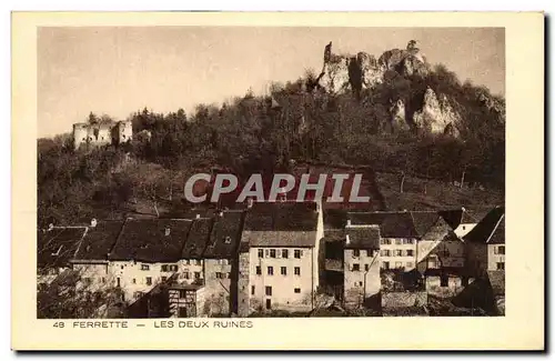 Cartes postales Ferrette Les Deux Ruines