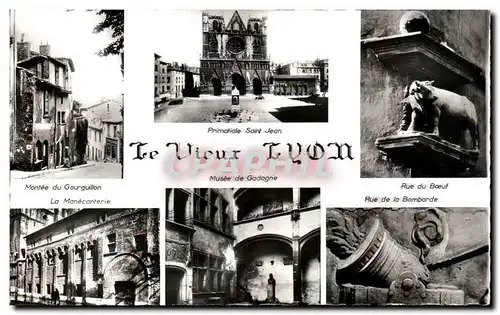 Cartes postales Lyon Quelques Aspects du Vieux Lyon Montee du Gourguillon Primatide Saint Jean Rue du Boeuf Mane