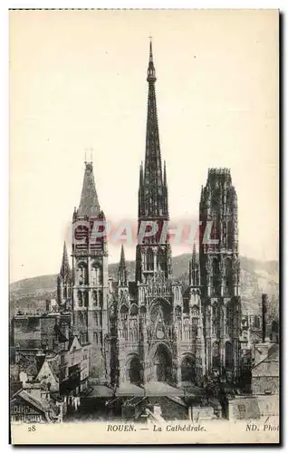 Cartes postales Rouen La Cathedrale