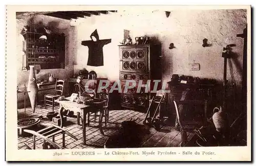 Cartes postales Lourdes Le Chateau Fort Musee Pyreneen Salle du Potier