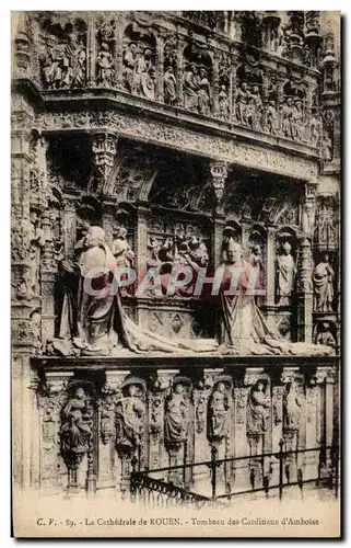 Ansichtskarte AK La Cathedrale de Rouen Tombeau des Cardinaux d&#39Amboise