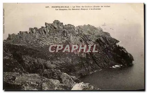 Ansichtskarte AK Pointe Du Raz La Tete de Cochon Le Chapeau du General Region d&#39Audierne