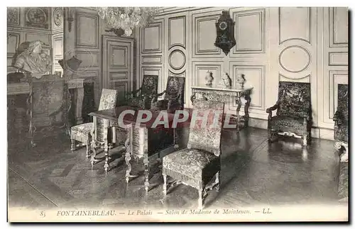 Cartes postales Fontainebleau Le Palais Salon de Madame de Maintenon