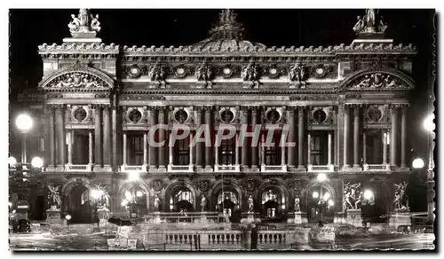 Cartes postales moderne Paris La Nuit L&#39Opera