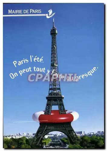 Cartes postales moderne Paris l'ete On Peut tout y Faire Ou Presque