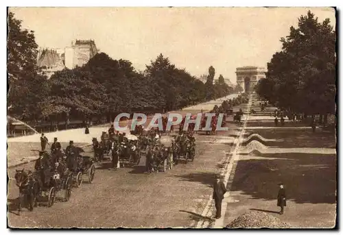 Cartes postales Paris Avenue Du Bois Depart les Courses