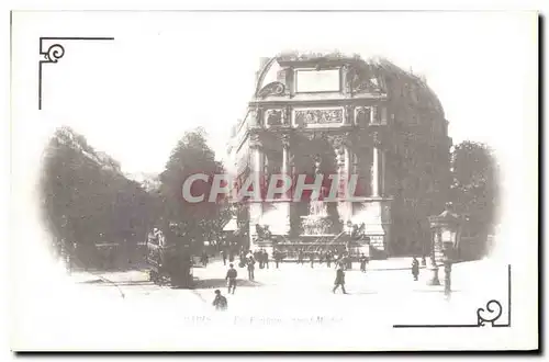 REPRO Paris D&#39Autrefois La Fontaine St Michel