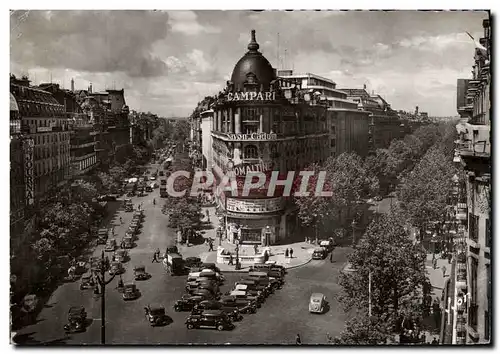 Cartes postales Paris En Flanant Carrefour Richelleu Drouot Boulevards des Italiens et Haussman