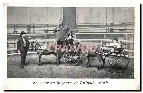 Ansichtskarte AK Paris Souvenir du Royaume de Lilliput Nains Petites personnes Poney