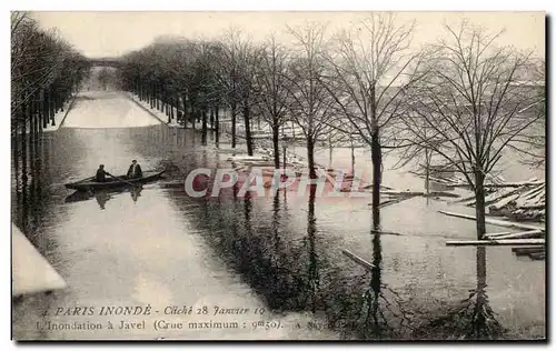 Cartes postales Paris Inonde Cliche L&#39Inondation a Javel