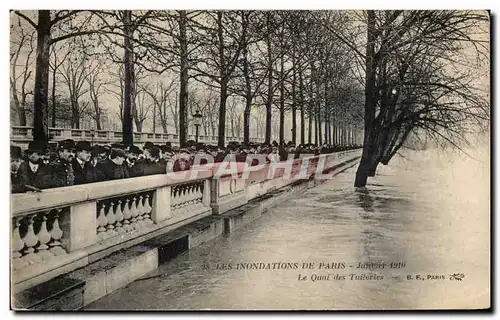 Ansichtskarte AK Les Inondations de Paris Le Quai des Tuileries