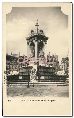 Cartes postales Paris Fontaine Saint Sulpice