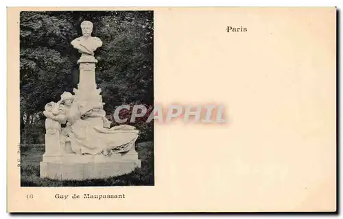 Cartes postales Paris Guy de Maupassant