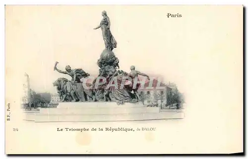 Cartes postales Paris Le Triomphe de la Republique de Dalou