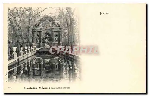 Cartes postales Paris Fontaine Medicis Luxembourg