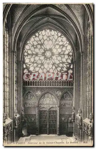 Ansichtskarte AK Paris Interieur De La Sainte Chapelle La Rosace