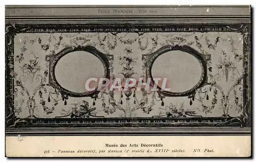 Cartes postales Musee Des Arts Decoratifs Panneau Decoratif Par Ranson Paris