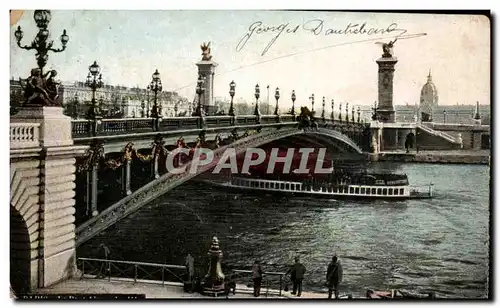 Cartes postales Paris Le pont Alexandre III