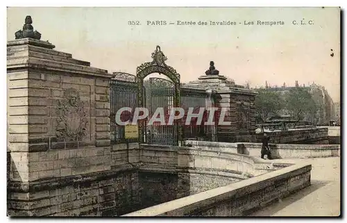 Ansichtskarte AK Paris Entree des Invalides Les Remparts