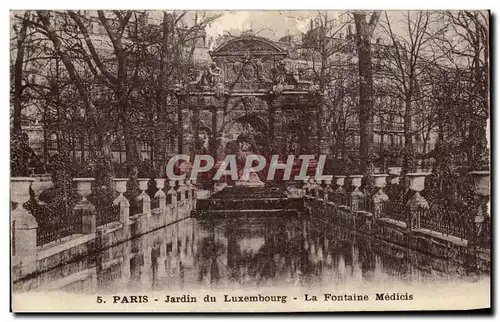 Cartes postales Paris Jardin du Luxembourg La Fontaine Medicis