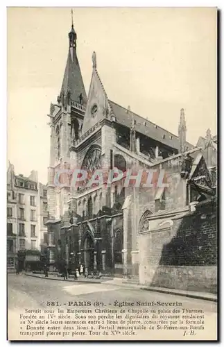 Cartes postales Paris Eglise Saint Severin