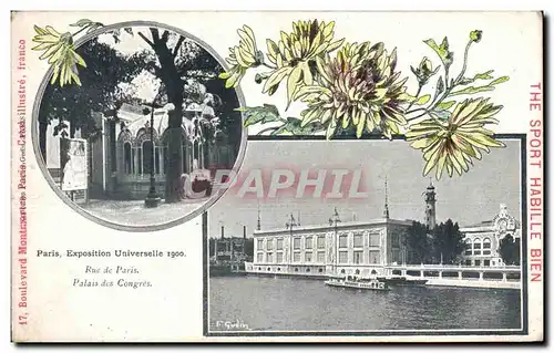 Cartes postales Paris Exposition Universelle Rue De Paris Palais Des Congres