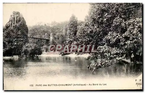 Ansichtskarte AK Parc Des Buttes Chaumont Au Bord Du Lac