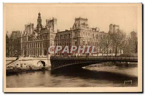 Ansichtskarte AK Paris En Flanant L&#39Hotel de Ville