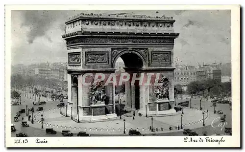 Cartes postales Paris Arc de Triomphe