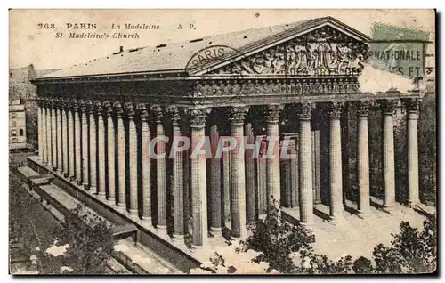 Cartes postales Paris La Madeleine