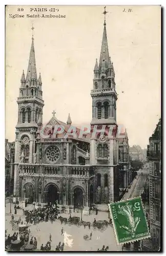 Cartes postales Paris Eglise Saint Ambroise