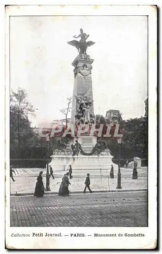 Ansichtskarte AK Paris Collection petit Journal Paris Monument de Gambetta