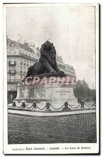 Ansichtskarte AK Paris Collection petit Journal Paris Le Lion de Belfort