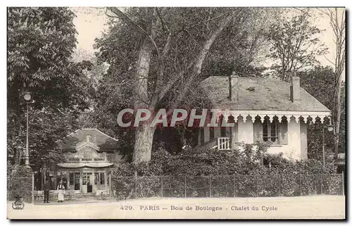 Ansichtskarte AK Paris Bois de Boulogne Chalet du Cycle Velo