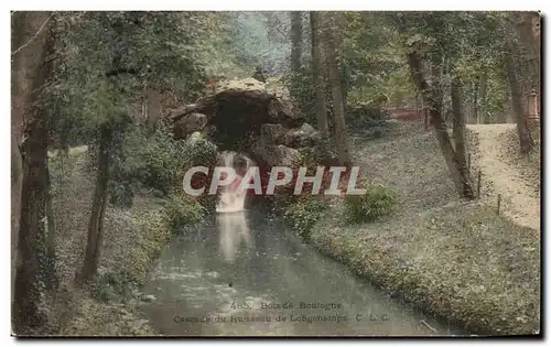 Cartes postales Paris Le Bois de Boulogne Cascade Du Ruisseau de Longcharmps