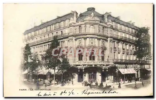 Cartes postales Paris Le Vaudeville Theatre