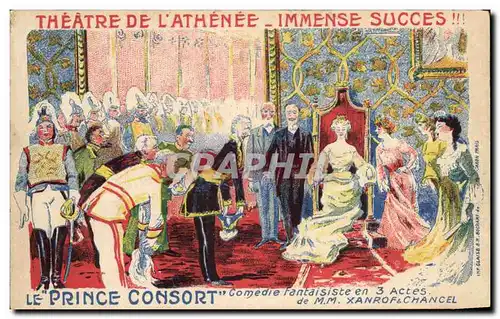 Cartes postales Theatre de L&#39Athenee Immense Succes Le Prince Consort