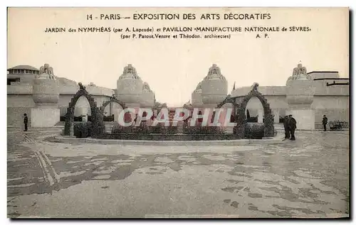 Ansichtskarte AK Paris Exposition des Arts Decoratifs Jardin des Nympheas Sevres