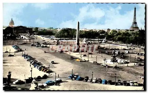 Ansichtskarte AK Paris Place de la Concorde Tour Eiffel